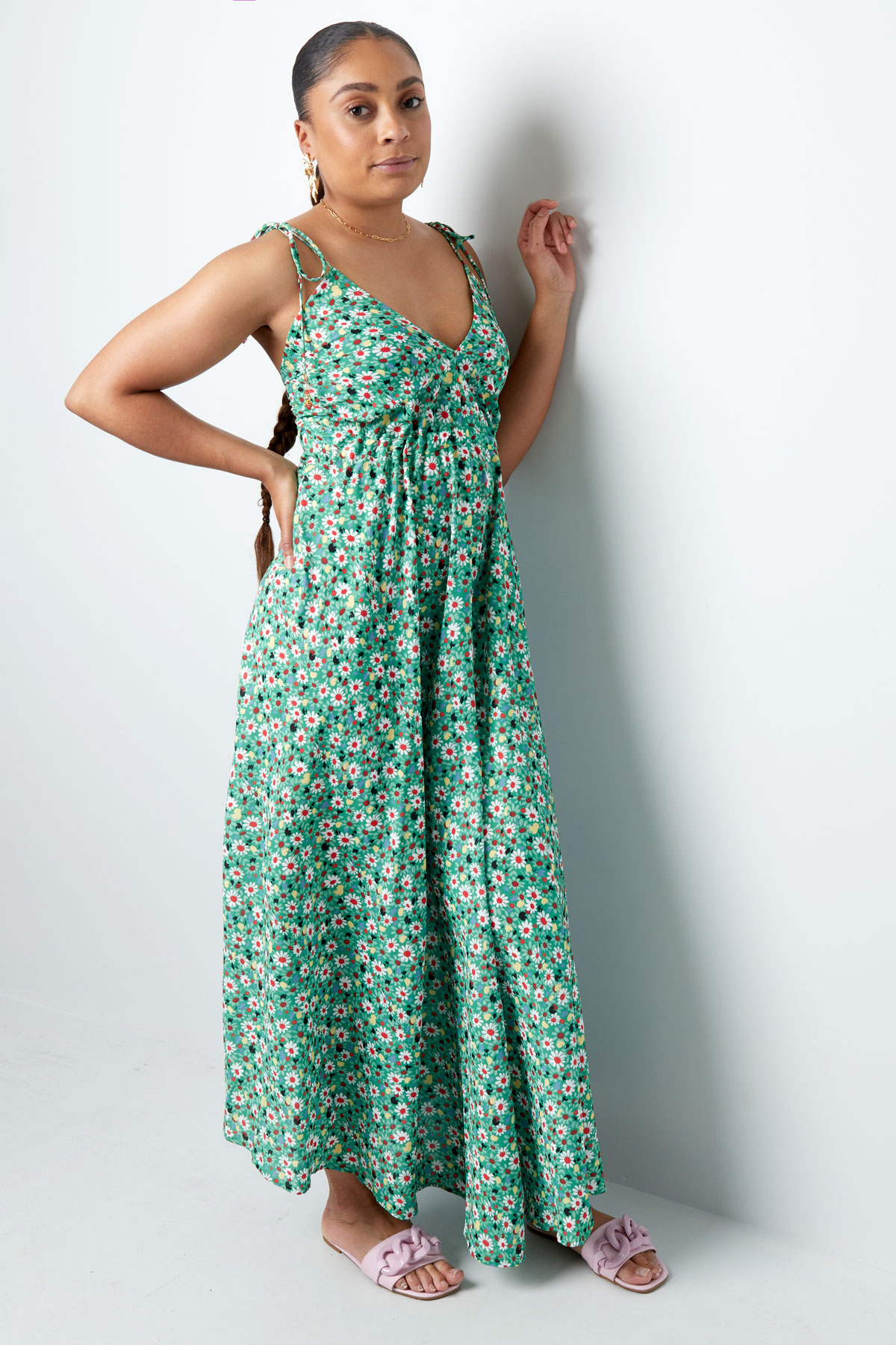 Robe longue summer vibes - rouge